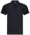 LV293 Finden + Hales Kids Team Polo Shirt Black / Red colour image
